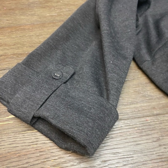 Rafaella Woman 3/4 Sleeve Button Front Shirt Dress Jacket Dark Gray Size 16W - Picture 8 of 8